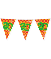 Vlaggenlijn 20 Jaar Gekleurd 10m